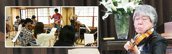 青山先生と学生